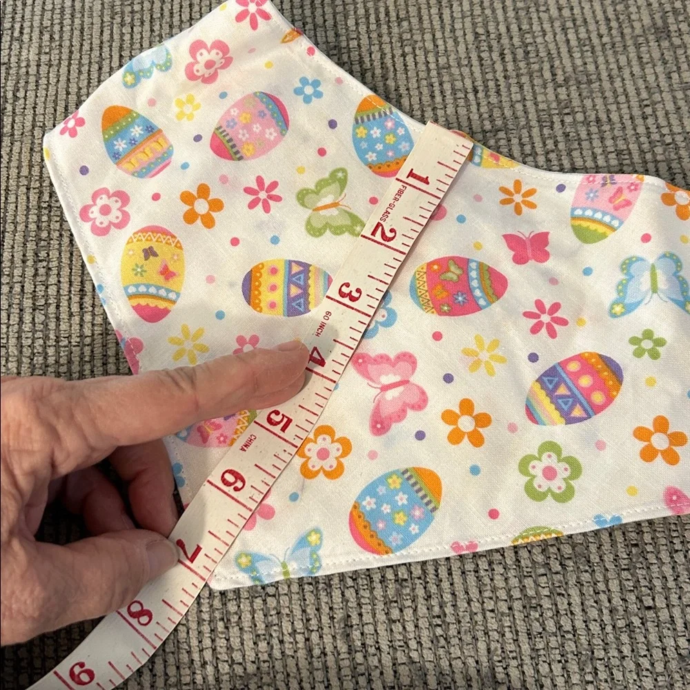 Dog Bandana with Easter eggs spring chicks dog neckerchief reversible NEW
